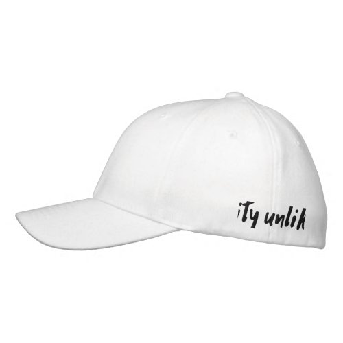 City Unlikely Embroidered Baseball Cap