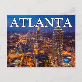 City View at Night | Atlanta, Georgia Postcard