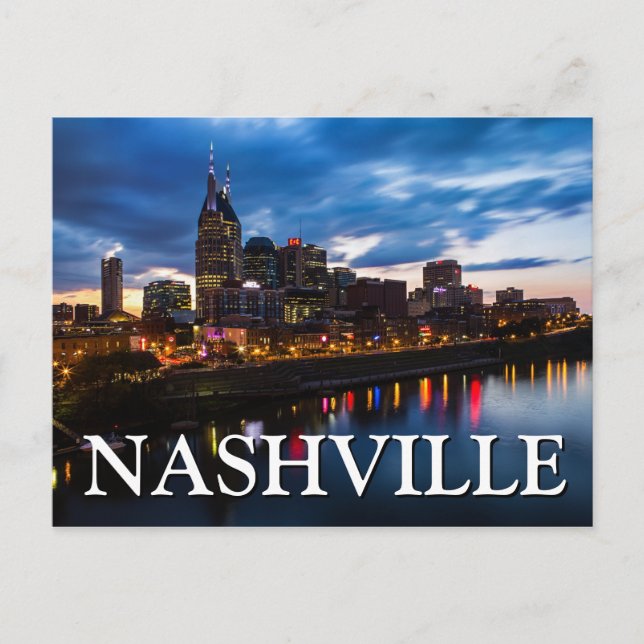 City View at Night | Nashville, Tennessee Postcard (Front)