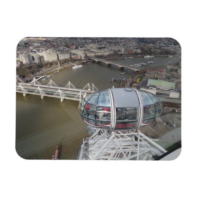 City View from London Eye 3"x4" Magnet (Horizontal)