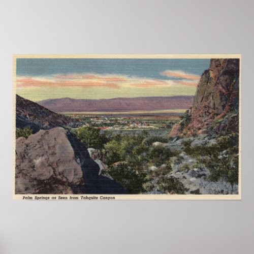 City View from Tahquitz Canyon Poster