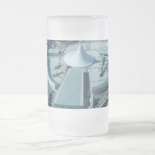 City View Frosted 16 oz Frosted Glass Mug