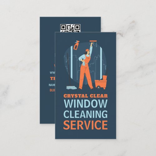 City Windows Window Cleaner Cleaning Service Business Card