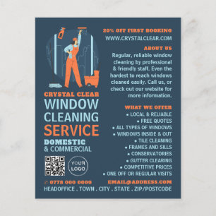City Windows, Window Cleaner, Cleaning Service Flyer
