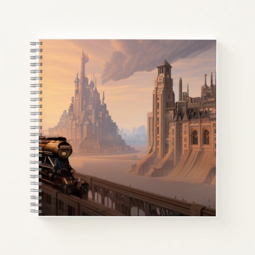 city with mountains Notebook