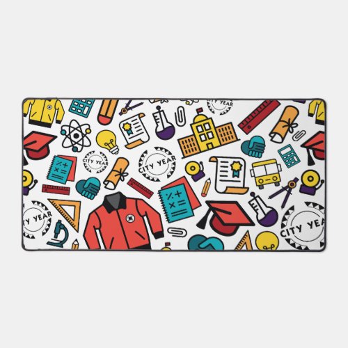 City Year Full Color Icon Desk Mat