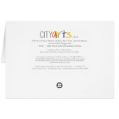 CITYarts Harlem Peace Wall Card (Back Horizontal)
