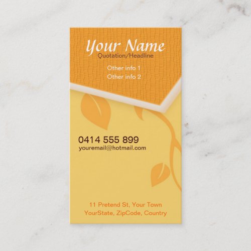 CityNature Vertical Business Card