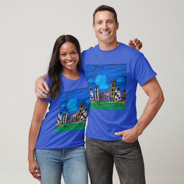 Cityscape Art by Kids T-Shirt (Unisex)