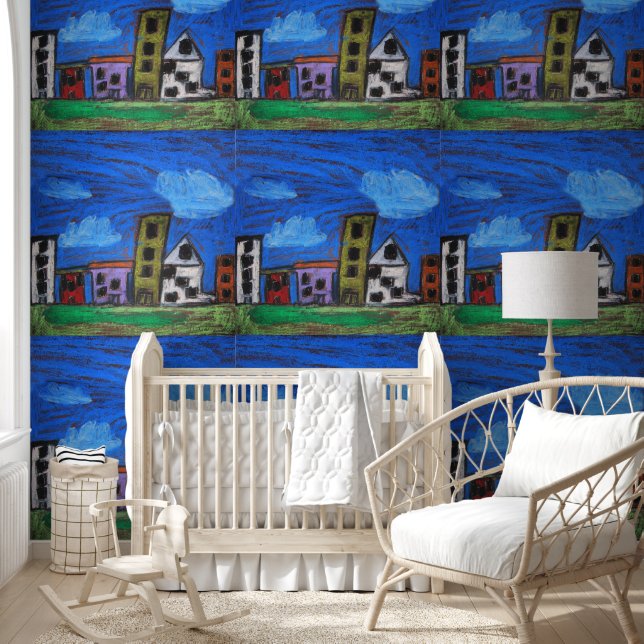 Cityscape "Art by Kids" Wallpaper (Kids)
