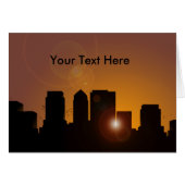 Cityscape at sunrise (Front Horizontal)