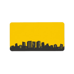 CITYSCAPE Bar Bat Mitzvah Do-it-yourself label