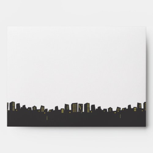 CITYSCAPE Bar Bat Mitzvah Invitation Envelope