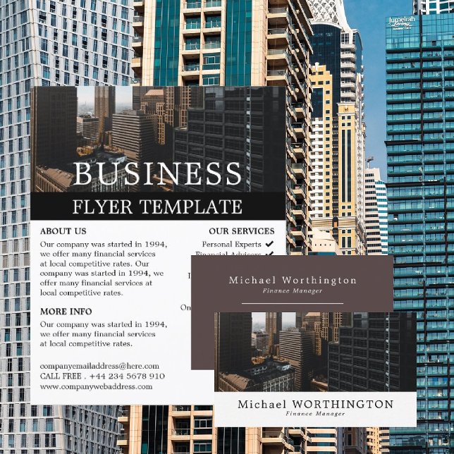 Cityscape, Business & Finance Business Card (Creator Uploaded)