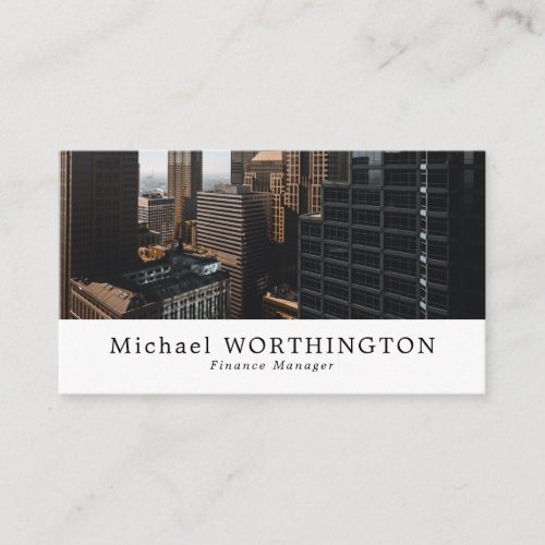 Cityscape Business  Finance Business Card