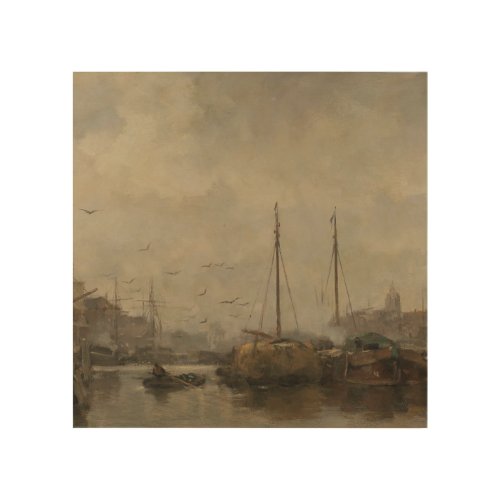 Cityscape c 1885 _ c 1887 Jacob Maris Wood Wall Art