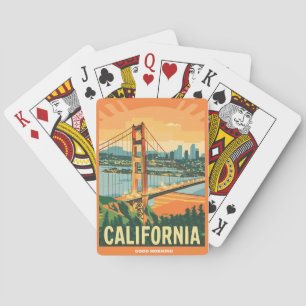 Cityscape California Eye-Catching Vector Design Poker Cards