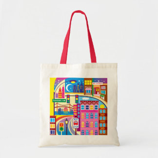 Cityscape Colors Tote Bag