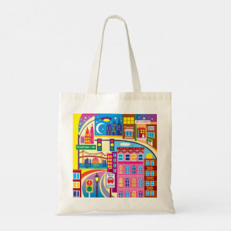 Cityscape Colors Tote Bag