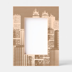 Cityscape Design Laser Engraved Frames