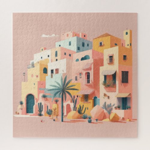 Cityscape houses jigsaw puzzle