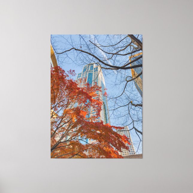 Cityscape in Autumnal Colors Canvas Print (Front)