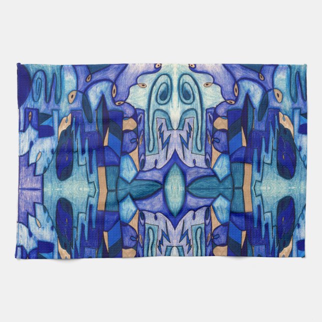 Cityscape Kitchen Towel (Horizontal)