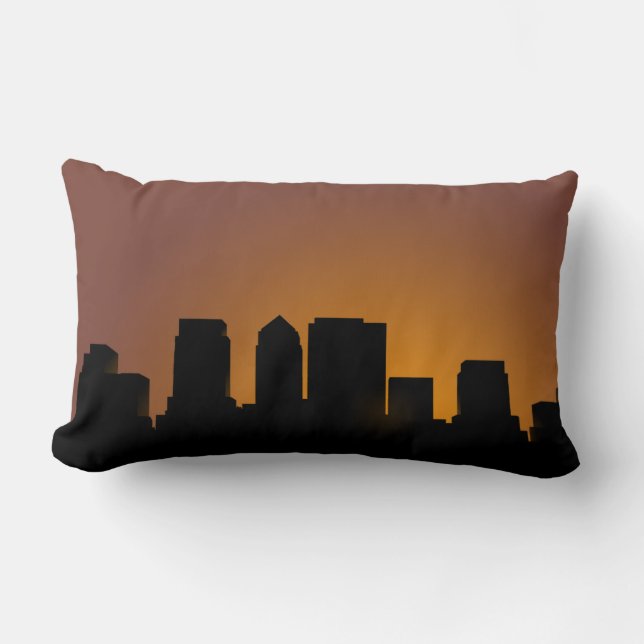 Cityscape Lumbar Pillow (Front)