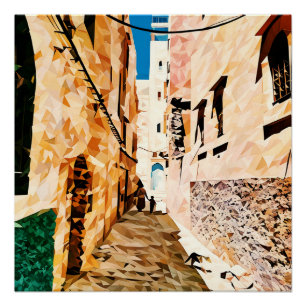 Cityscape Mosaic Poster