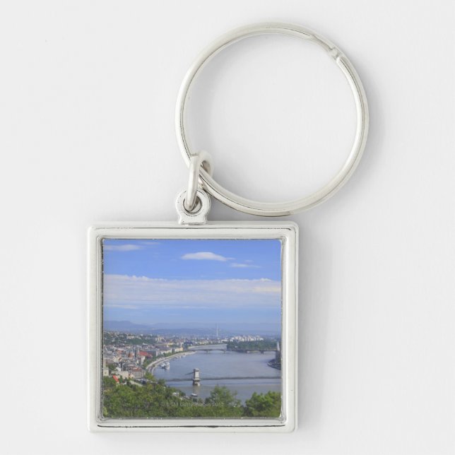 Cityscape of Budapest Keychain (Front)