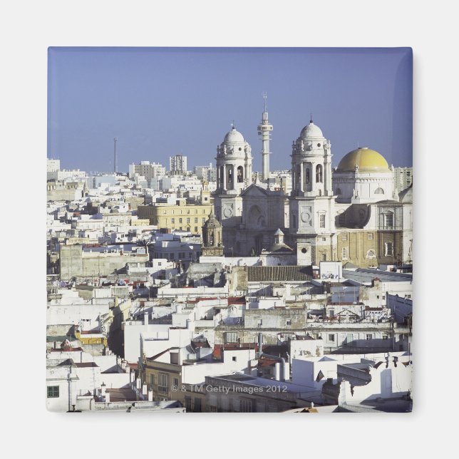 Cityscape of Cadiz, Spain Magnet (Front)