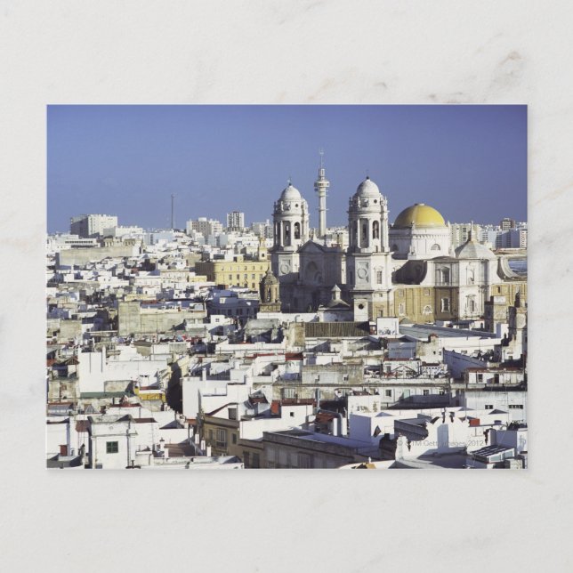 Cityscape of Cadiz, Spain Postcard (Front)