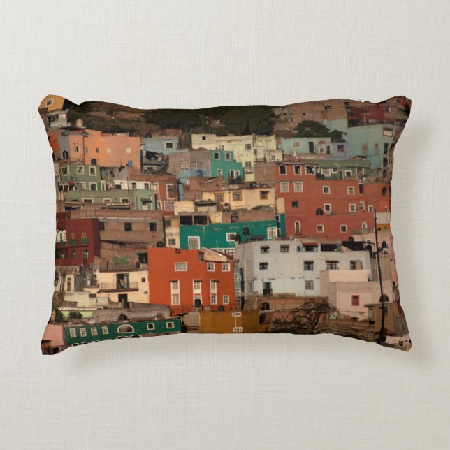 Cityscape Of Guanajuato, Mexico Accent Pillow (Front)