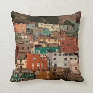 Cityscape Of Guanajuato, Mexico Throw Pillow
