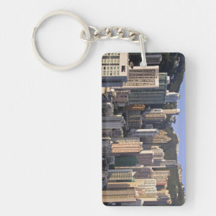 Cityscape of Hong Kong, China Keychain