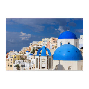 Cityscape of Santorini, Greece Acrylic Print