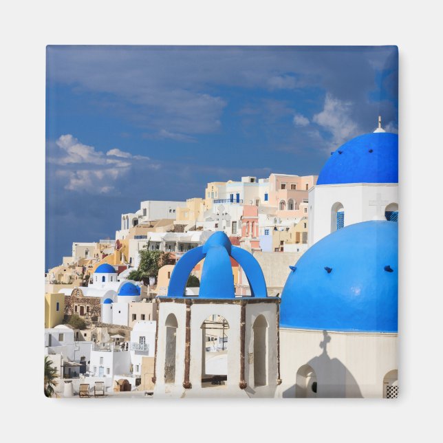 Cityscape of Santorini, Greece Magnet (Front)