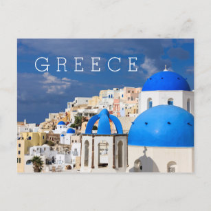 Cityscape of Santorini, Greece Postcard