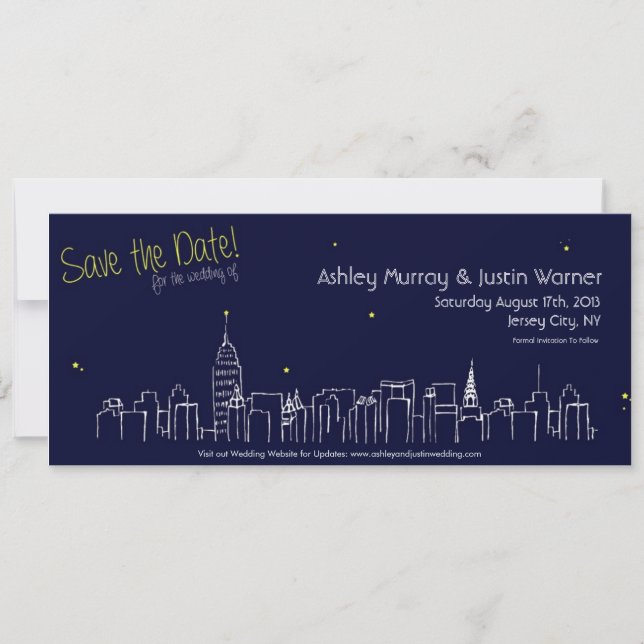 Cityscape Save the Dates - Customizable! Date (Front)