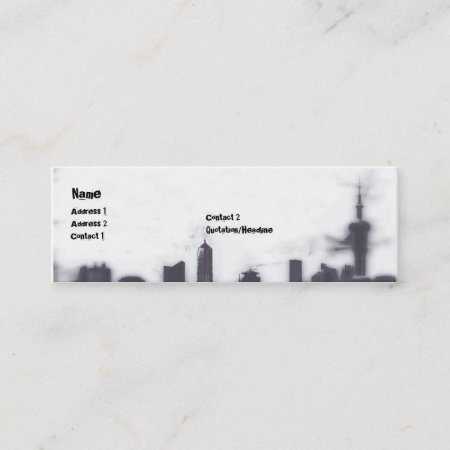 Cityscape - Skinny Mini Business Card