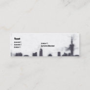 Cityscape - Skinny Mini Business Card at Zazzle