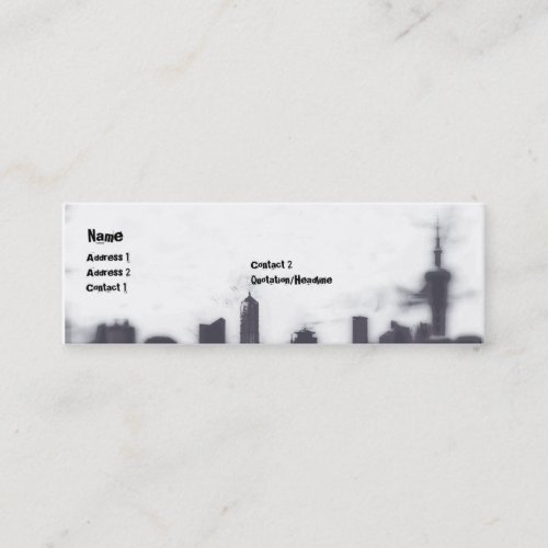 Cityscape - Skinny Business Cards