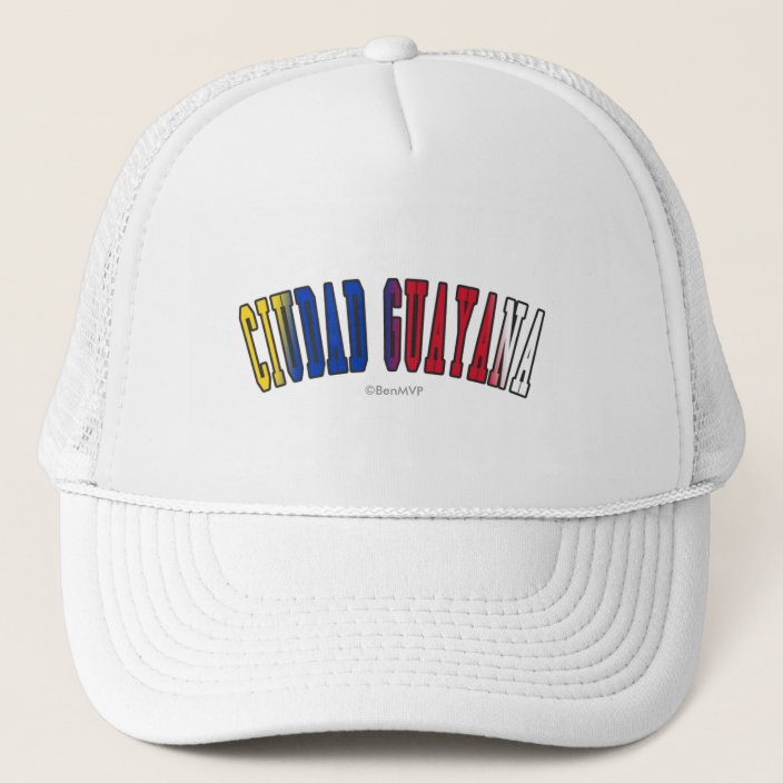 Ciudad Guayana in Venezuela National Flag Colors Hat