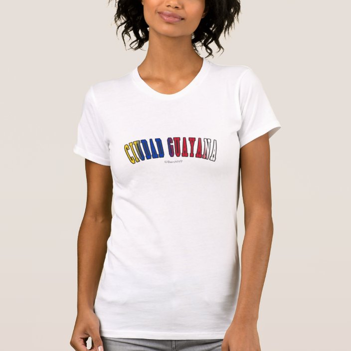 Ciudad Guayana in Venezuela National Flag Colors T-shirt