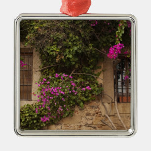Ciudad Monumental, flower-covered buildings Metal Ornament