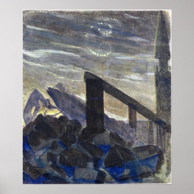 Ciurlionis - Sun Is Passing Cancer 1906 Poster (Front)