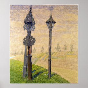 Ciurlionis - Wayside Crosses Of Zemaitija 1909 Poster