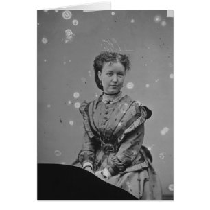 Cival War Era Tin Type Photo of Unknown Lady Cards
