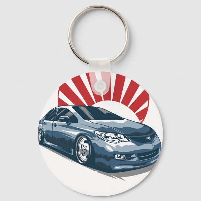 civic car keychain (Front)
