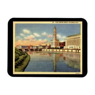 Civic Center, Columbus, Ohio Vintage Magnet